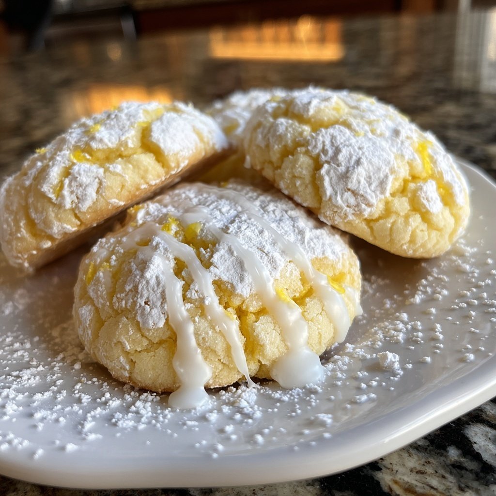 Lemon Crinkle Cookies - Herbs & Flour